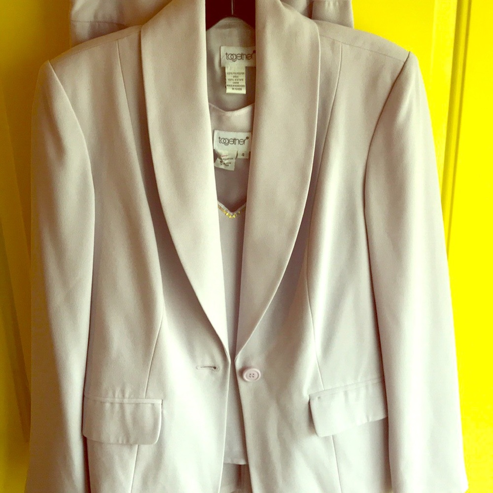 Lavender 3 piece suit by Together size 4